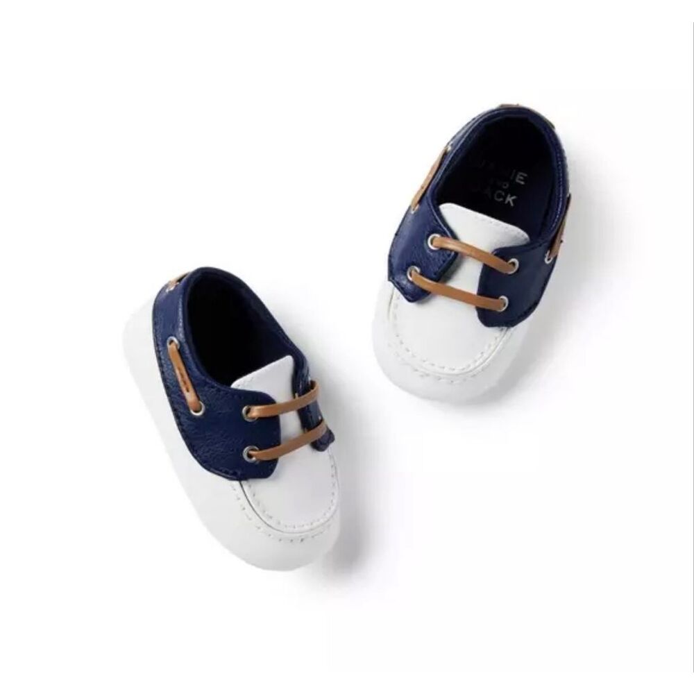 Janie and Jack Baby Boat Shoes Size 12-18 Months